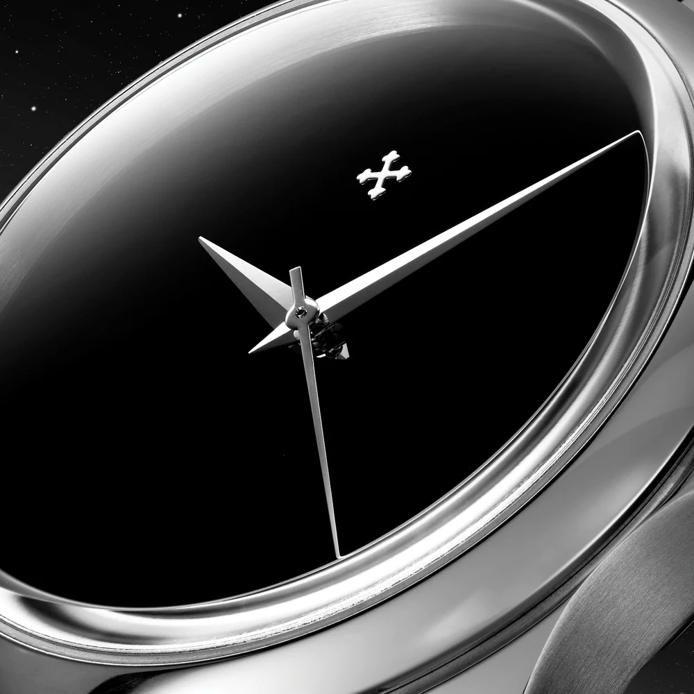 Venezianico 超極黑 Redentore Ultrablack 36mm dial close up.
