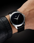 Venezianico 超極黑 Redentore ultrablack automatic watch with Musou Black™, 99.4% light absorption wear on wrist.