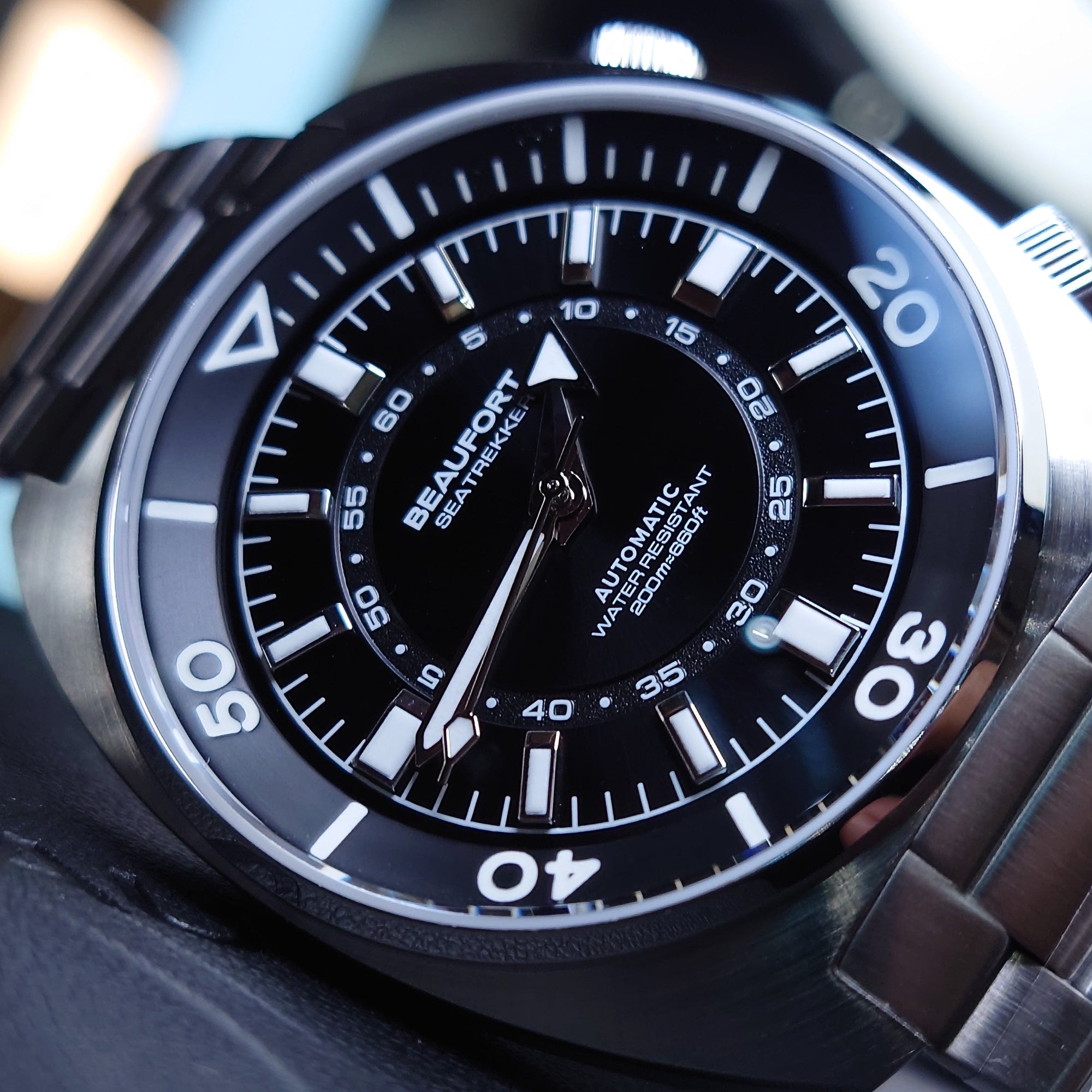BEAUFORT Seatrekker MKII - Black miyota 9039 automatic diving watch