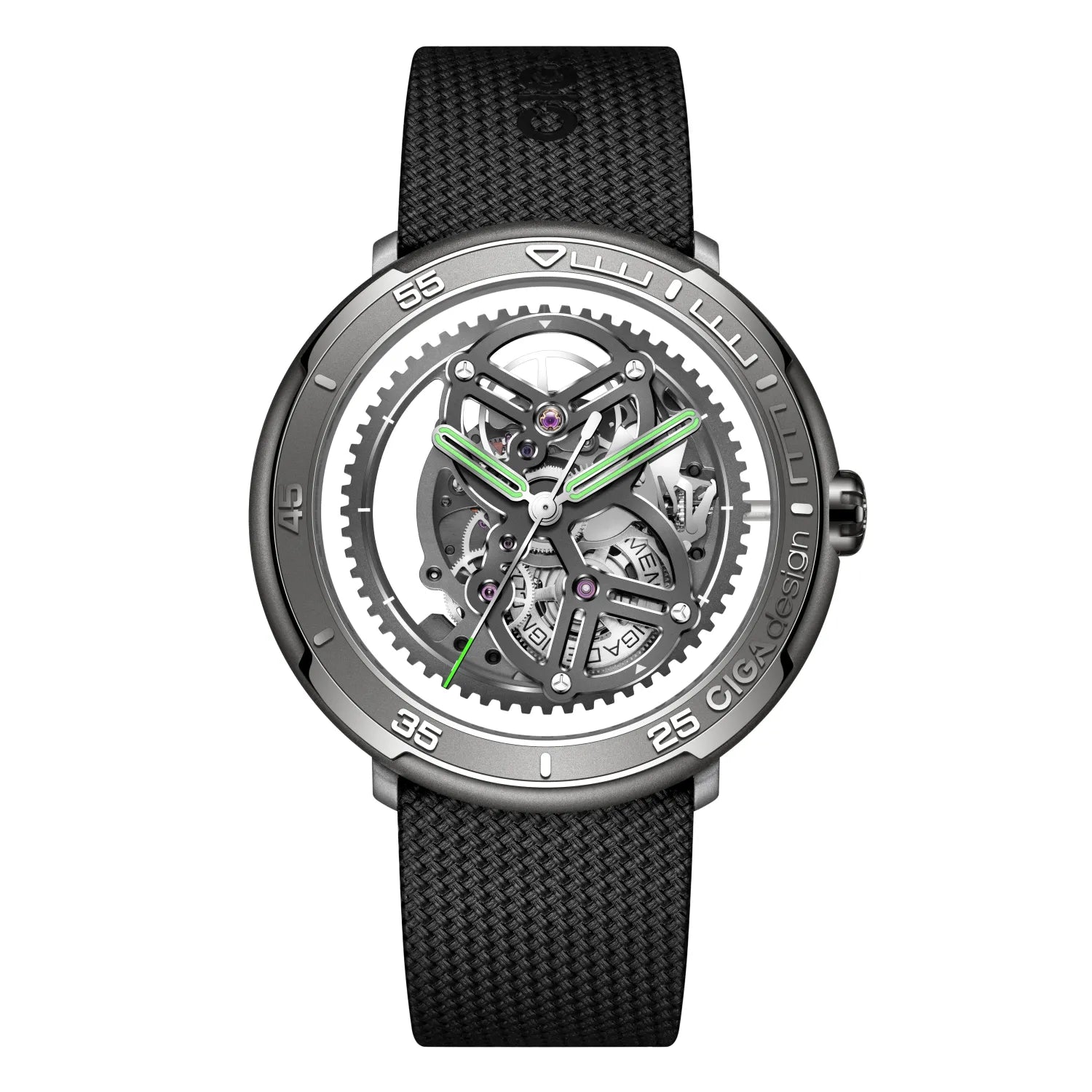 CIGA design Vector Automatic Watch - Titanium V011-TIGR-6B