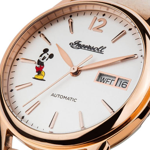 Ingersoll x Mickey Mouse The New Haven Union 限量版女裝自動錶 ID01102-M