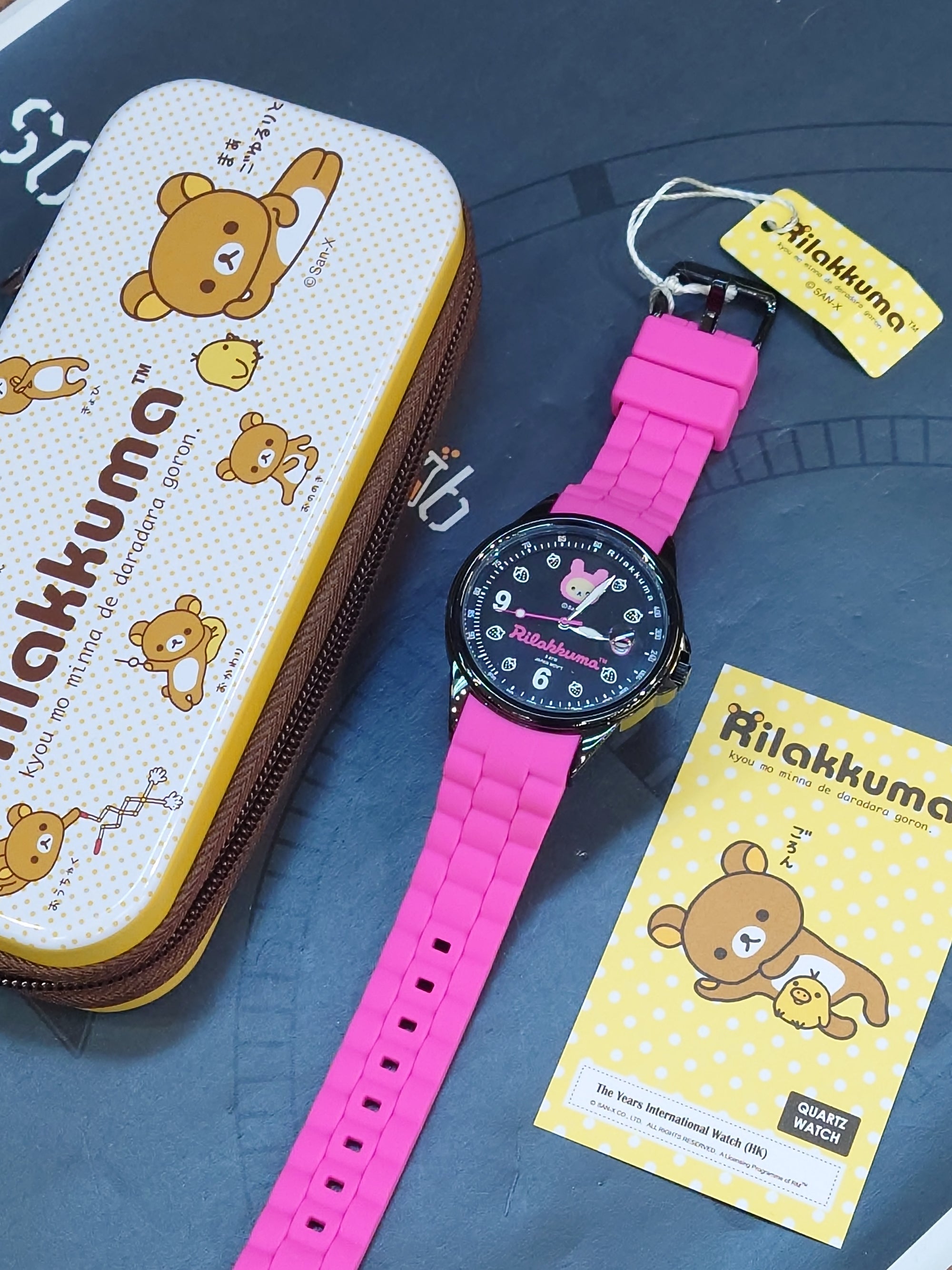 Rilakkuma 鬆弛熊 石英手錶- RK-1053B 粉紅