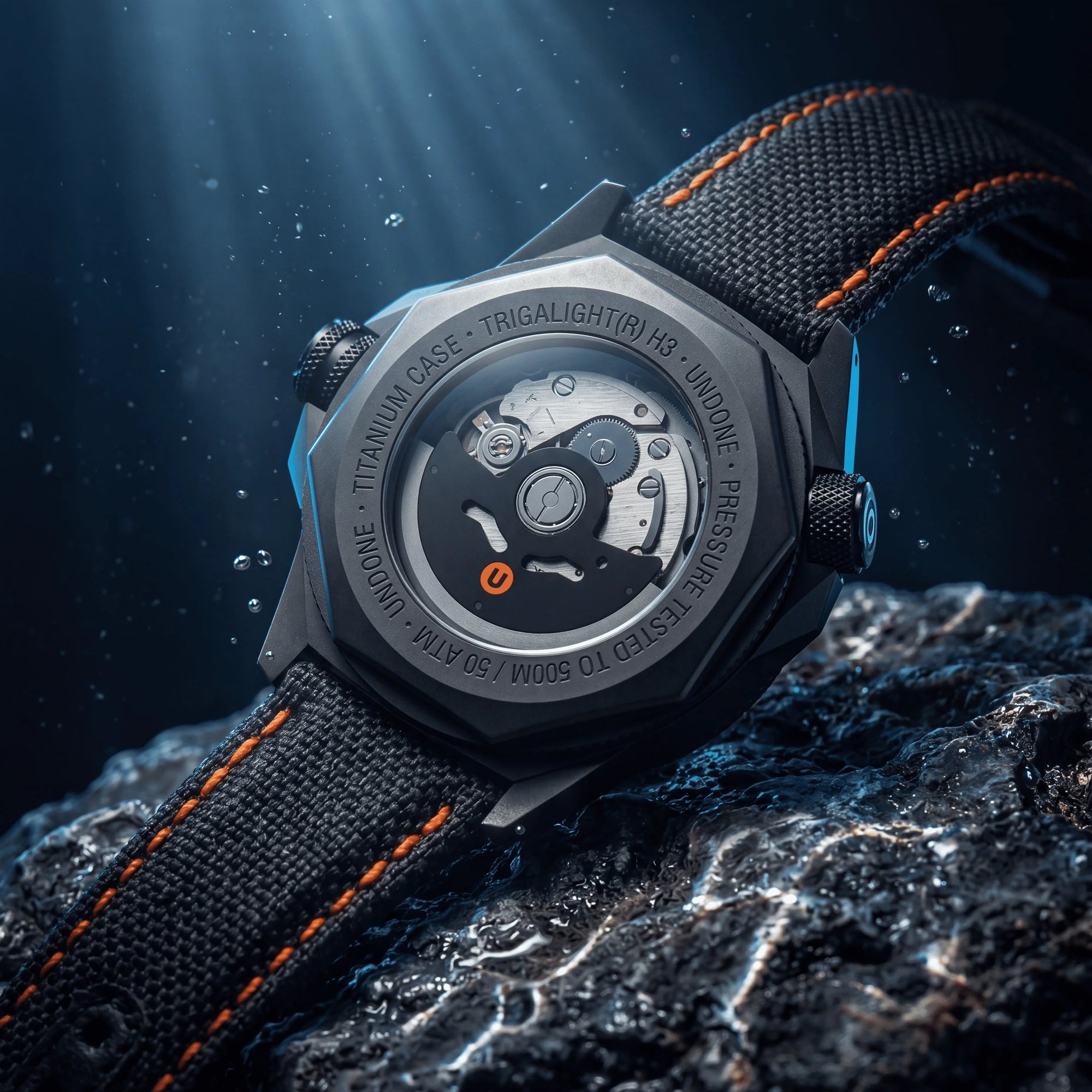 UNDONE Aquadeep Trigalight GMT 500m automatic diver watch