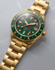 UNDONE Basecamp GMT Malachite Dial Automatic Watch Gold