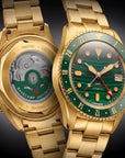 UNDONE Basecamp GMT Malachite Dial 孔雀石自動錶全金色