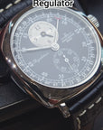 瑞士 Zeno-Watch Basel Regulator Hand Winding 手動機械錶 400-i13 三針一線 NOS