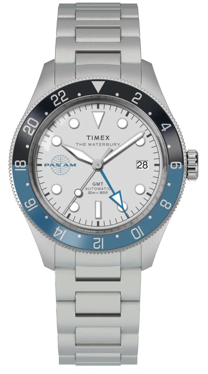 Timex The Waterbury Heritage Pan Am GMT Automatic Watch - TW2Y943