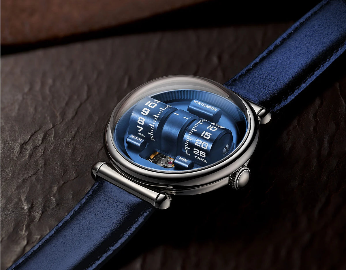 Vortichron Double Roller Automatic Watch - ROYAL BLUE