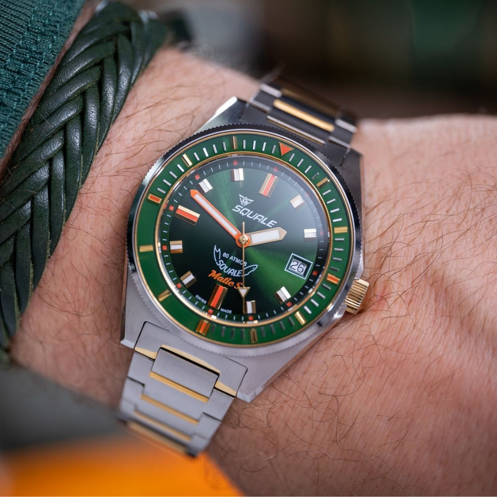 Squale Matic S Orange HydroLeather Automatic - MATICBKOBK.RLOR
