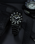 Aquatico Sea Dragon Tritium T100 氣燈  DLC Black Dial 潛水機械錶