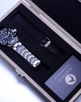 Aquatico Sea Dragon Tritium T100氣燈 潛水機械錶  Black Dial